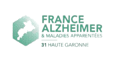 Logo de l'entité France Alzheimer, partenaire de santé de la clinique des minimes